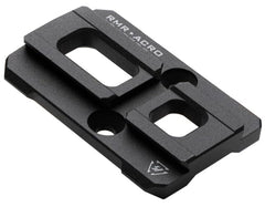 Strike Industries RMR to ACRO adapter front view, secure mounting for RMR footprints.