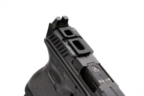 Strike Industries adapter fits recoil bosses and indexing posts for reliable mounting.