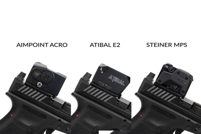 Strike Industries RMR to ACRO adapter side profile, lightweight aluminum with robust fit.