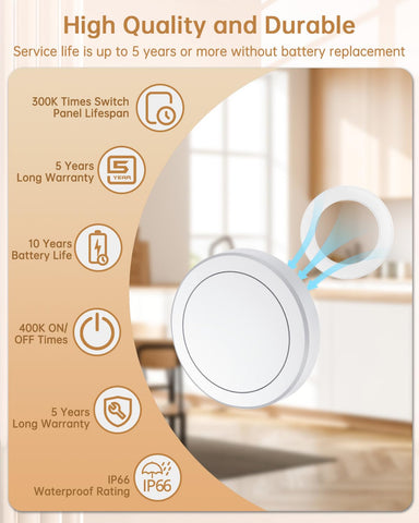 STRIPOO adhesive-back mounting on a cabinet for a tidy setup.