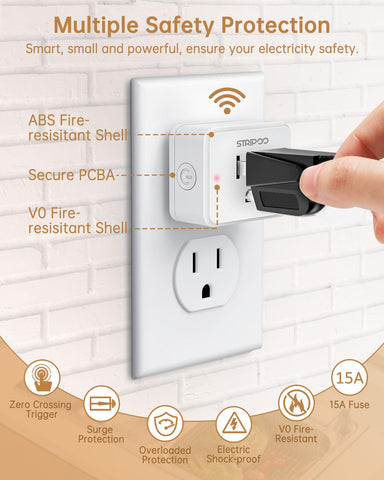 STRIPOO 15A/1500W compatibility suitable for most disposals and appliances.