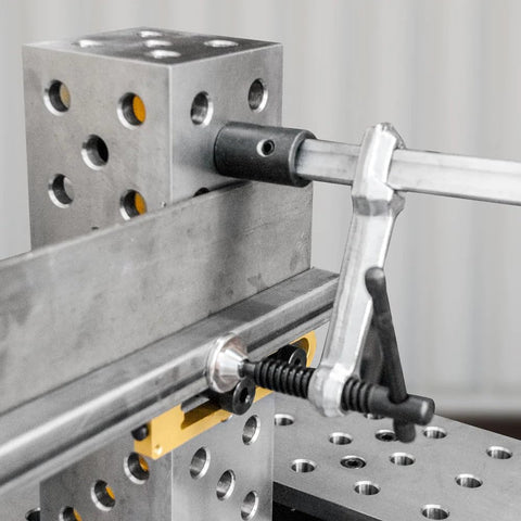 Strong Hand Tools Inserta Clamps support horizontal clamping for varied jig configurations.