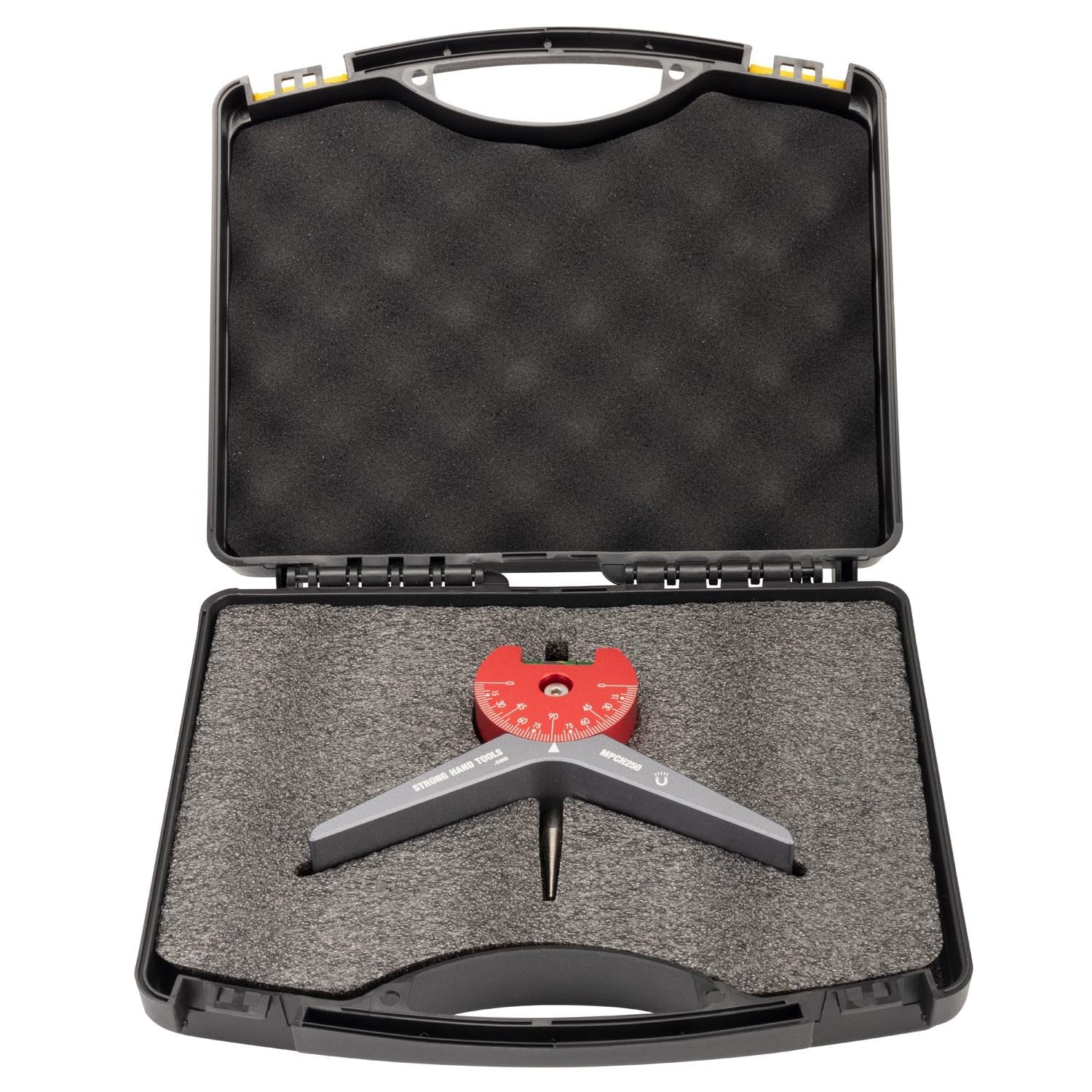 MPCH250 features 2.5-degree graduations for fine angle control.