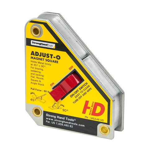 Strong Hand Tools MSA46-HD Adjust-O magnet square with on/off switch for fast setup