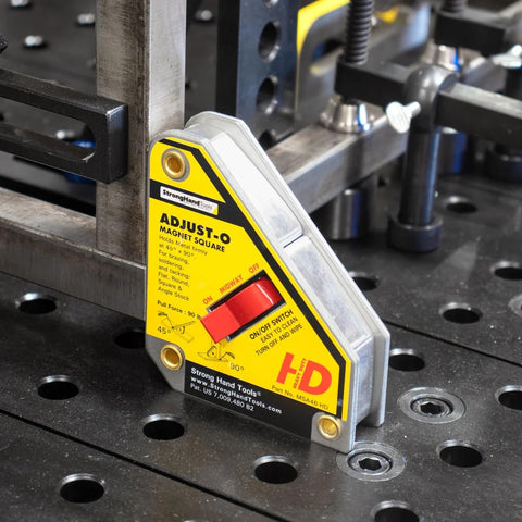 MSA46-HD holds round tubing and flat stock securely