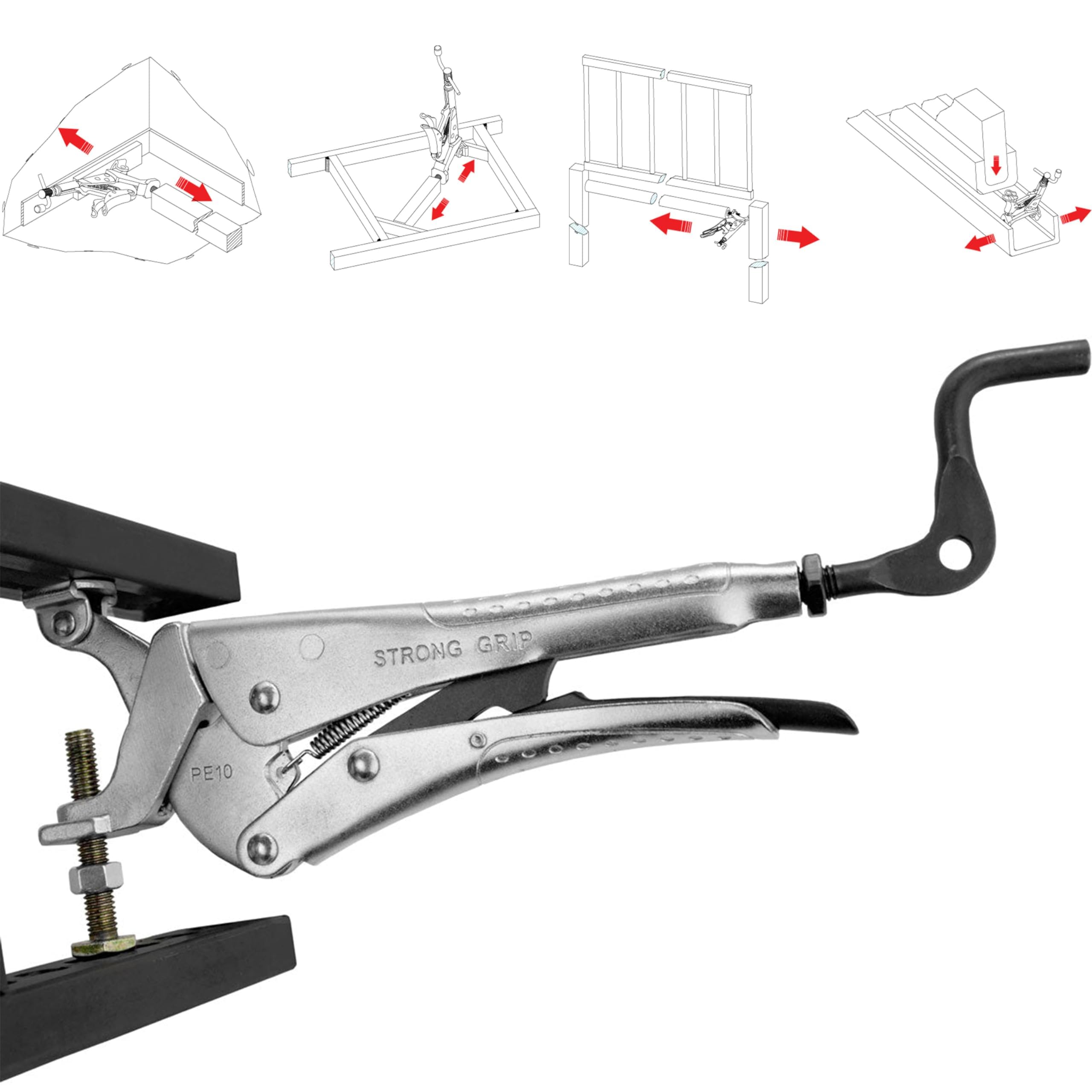 6.5 inch length provides a compact reach in tight spaces.