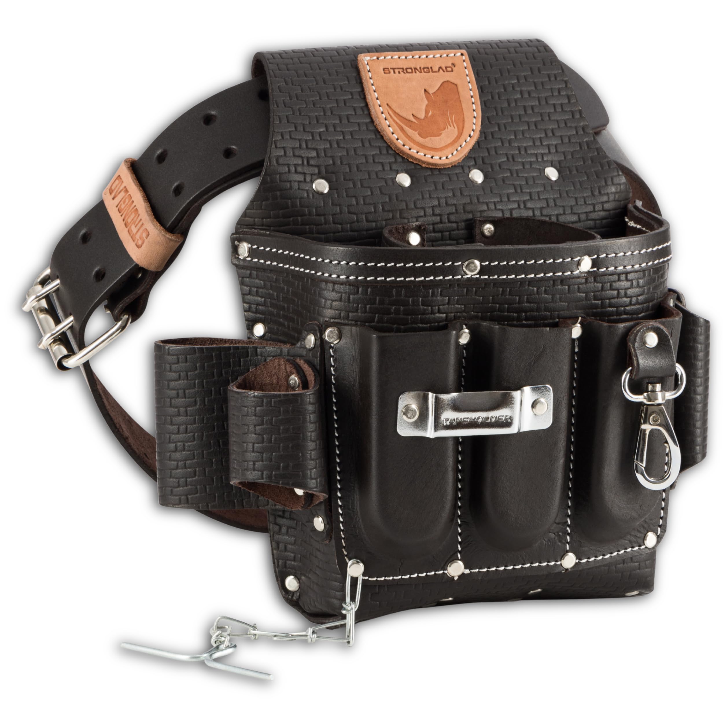 STRONGLAD heavy-duty tool belt strap keeps essential tools within reach on tough jobsites.