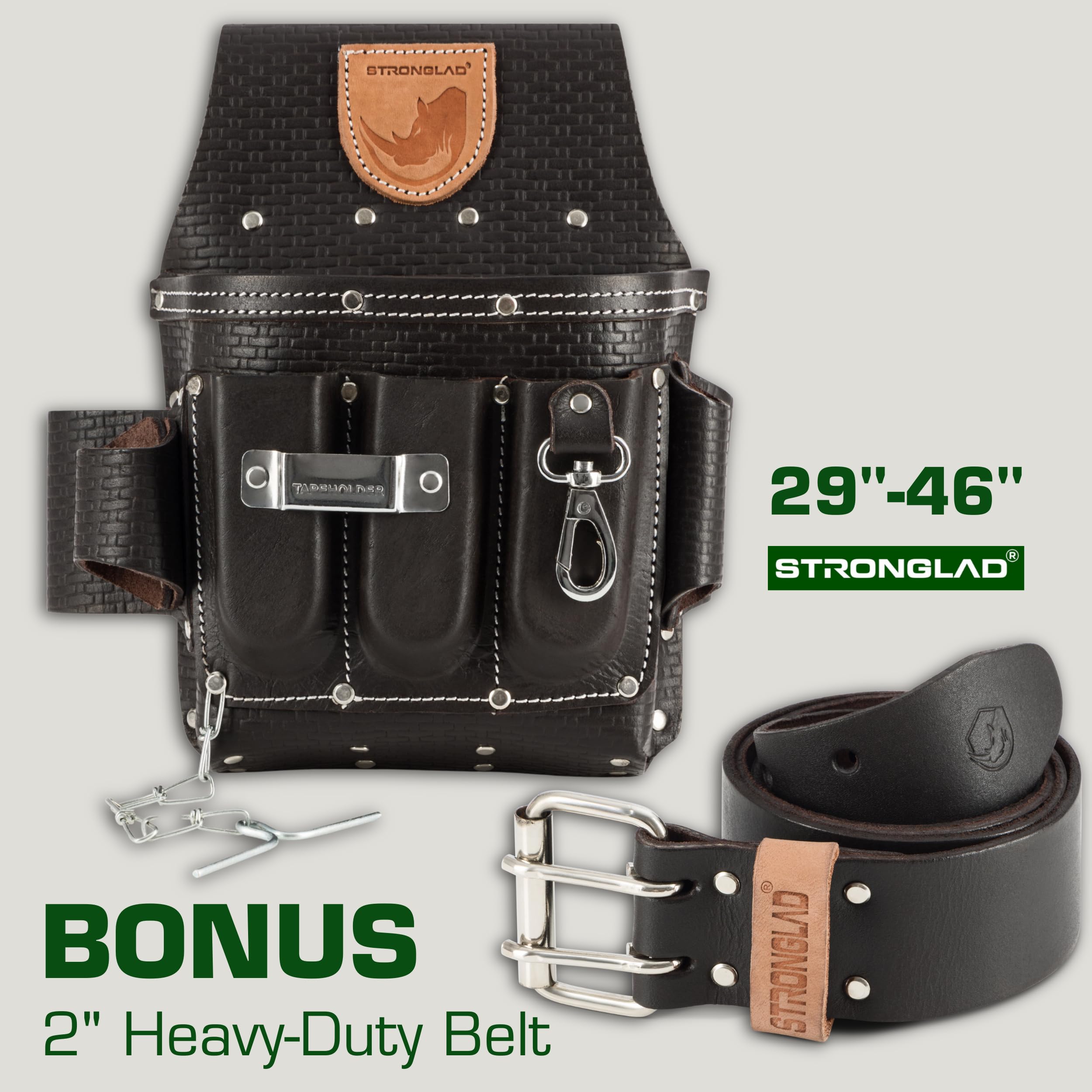 STRONGLAD tool belt on-site use supports quick tool access during installations.