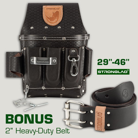 STRONGLAD tool belt on-site use supports quick tool access during installations.