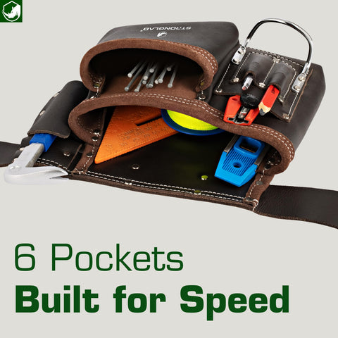 STRONGLAD wide adjustable belt supports all-day comfort on site