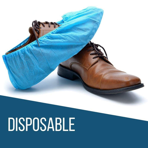 Strongman Tools indoor-outdoor shoe covers suitable for home, workshop, or garage.