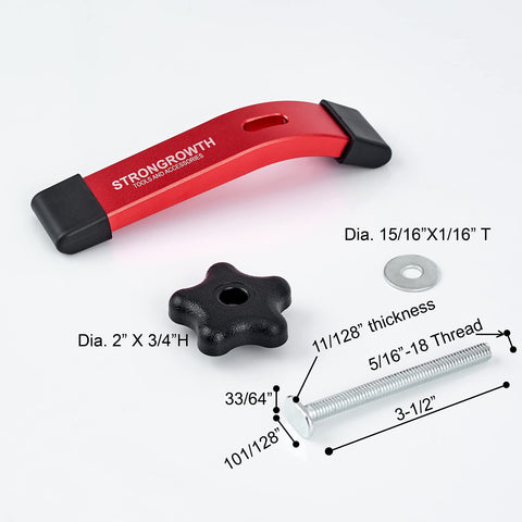 STRONGROWTH double-cut groove view shows smooth universal fit for jigs and fixtures