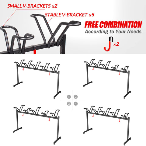 Sttoraboks brackets configuration demonstrates free combination for bike widths