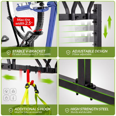 Sttoraboks bicycle rack with hook offers convenient helmet and accessory storage.