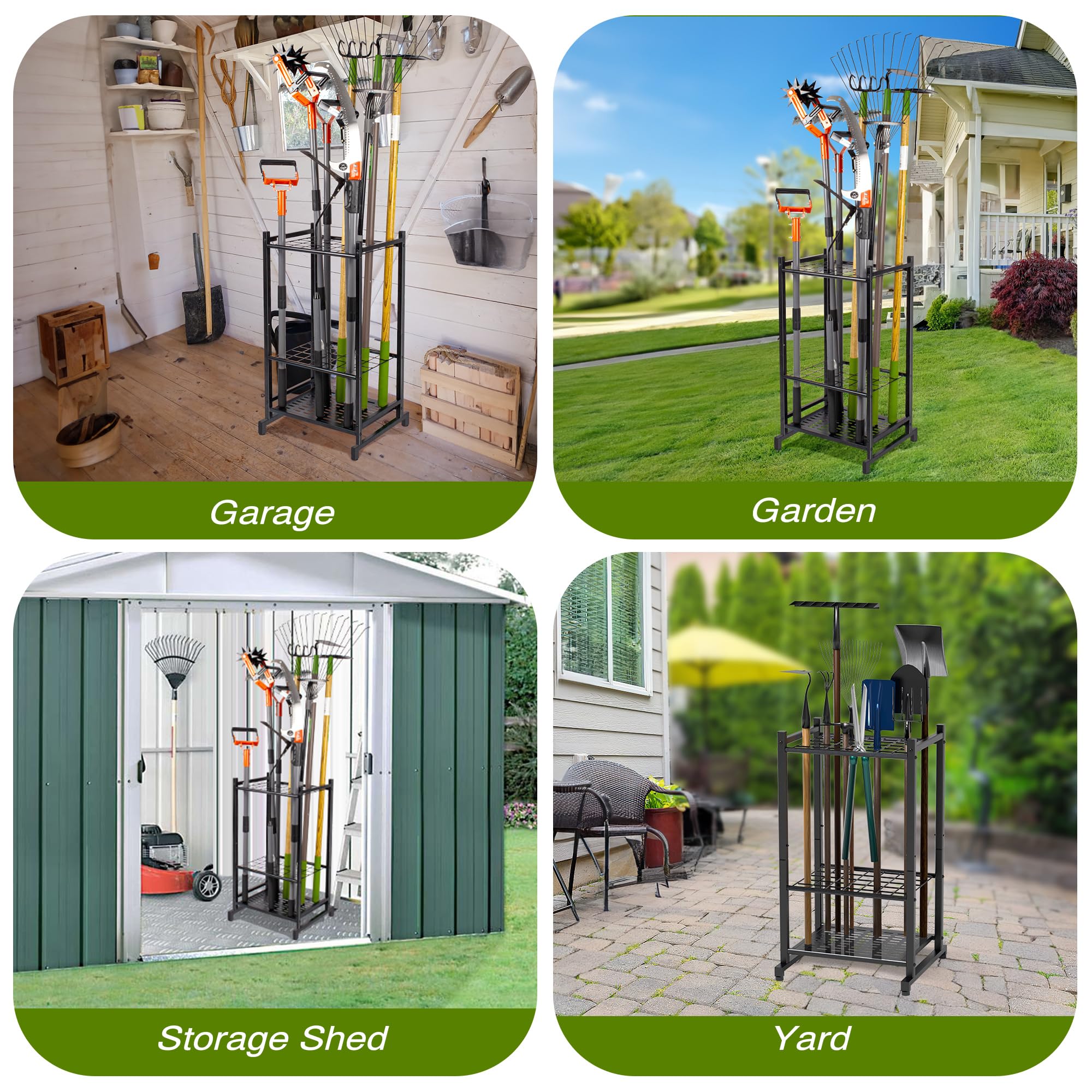 Sttoraboks outdoor-tool-organizer-assembly enables quick setup on any patio or garage wall.
