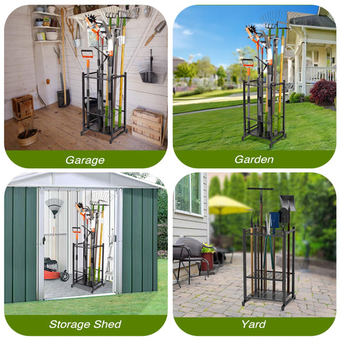 Sttoraboks outdoor-tool-organizer-assembly enables quick setup on any patio or garage wall.