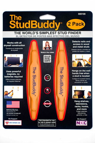 The StudBuddy precision wall location demonstrates accurate stud alignment.