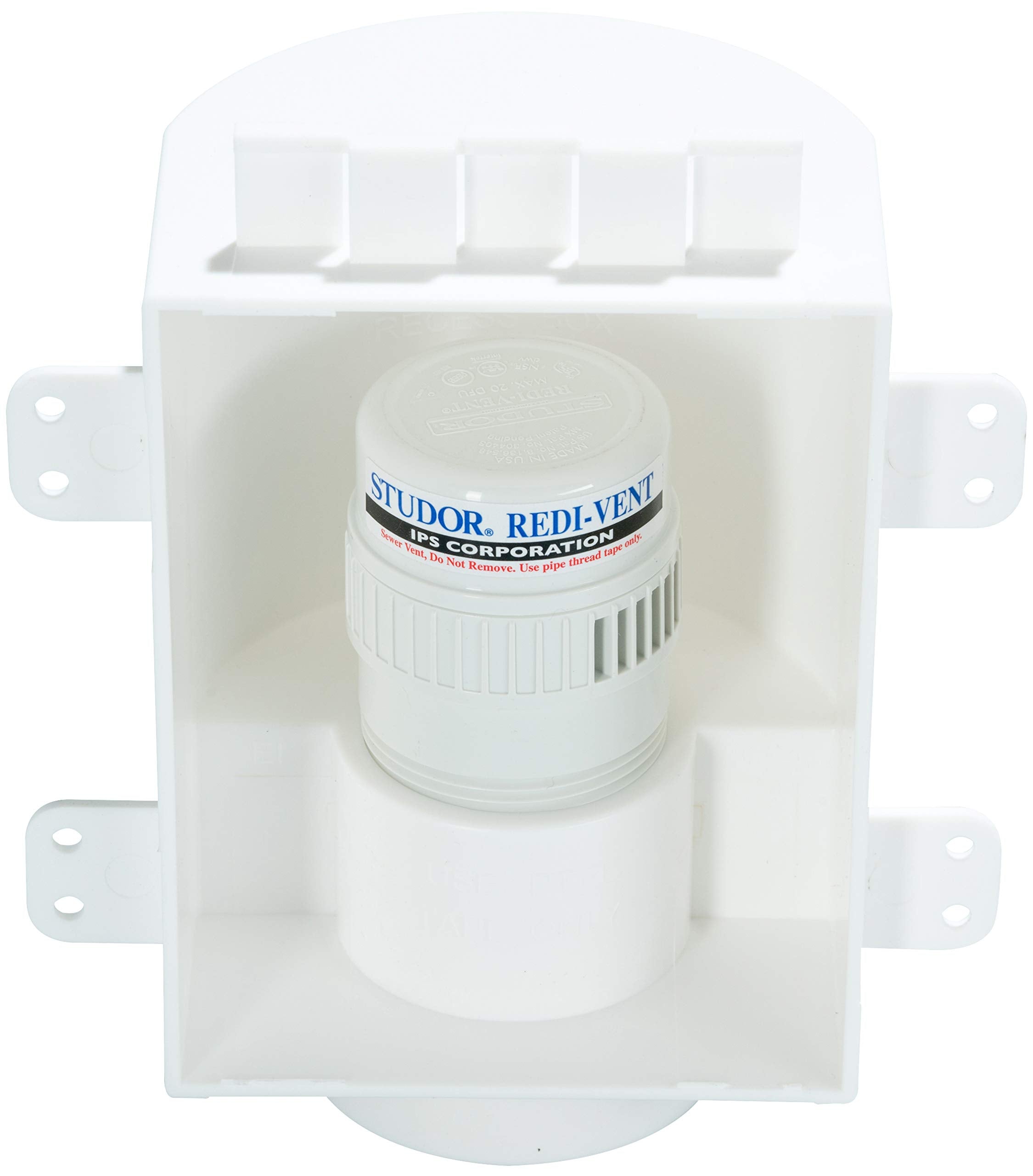 Studor recessed box installation in a cabinet with clean lines.