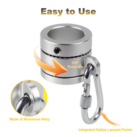Stufool 7/8 inch collar with external lanyard point, adds fall protection options.