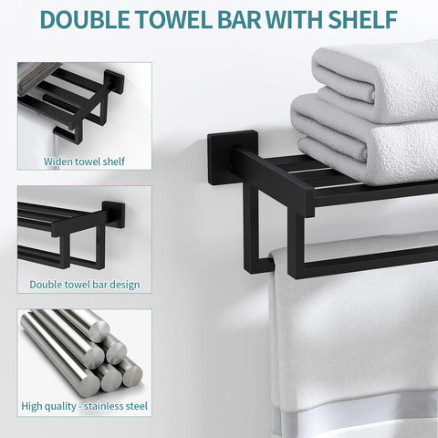 STWWO towel rack stainless steel construction ensures durability in humidity.