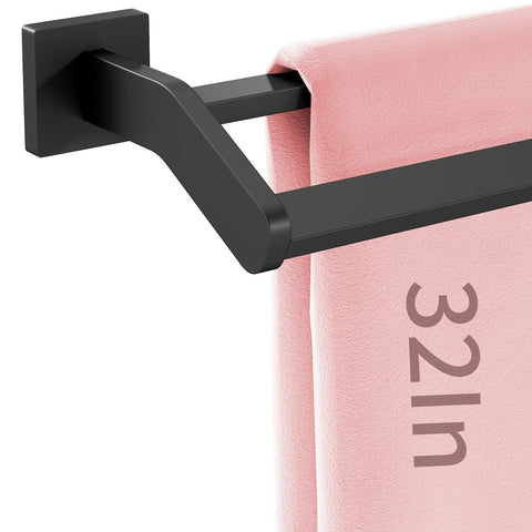 STWWO double towel bar 32-inch wall mount for easy towel access