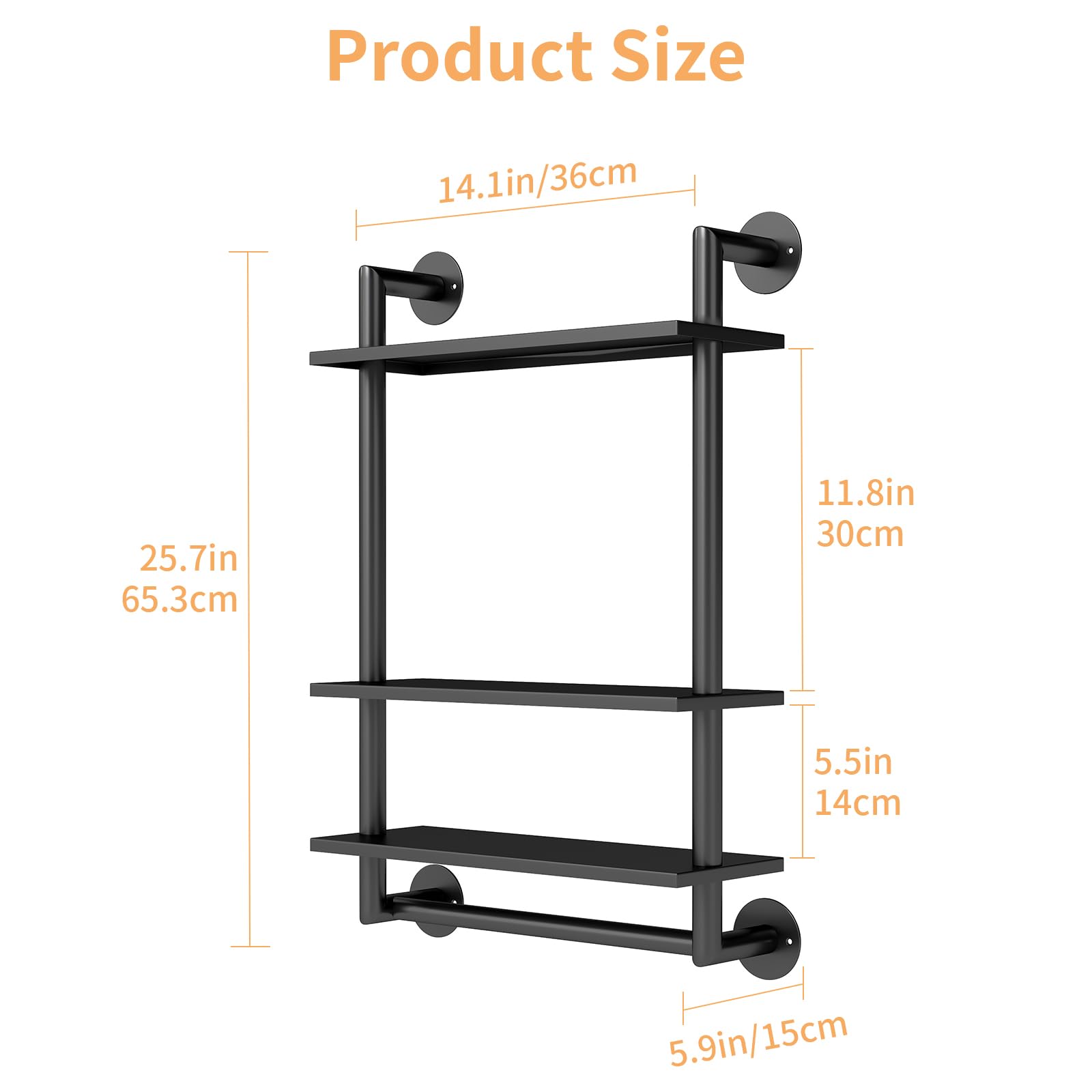 STWWO matte black finish adds industrial style to the bathroom