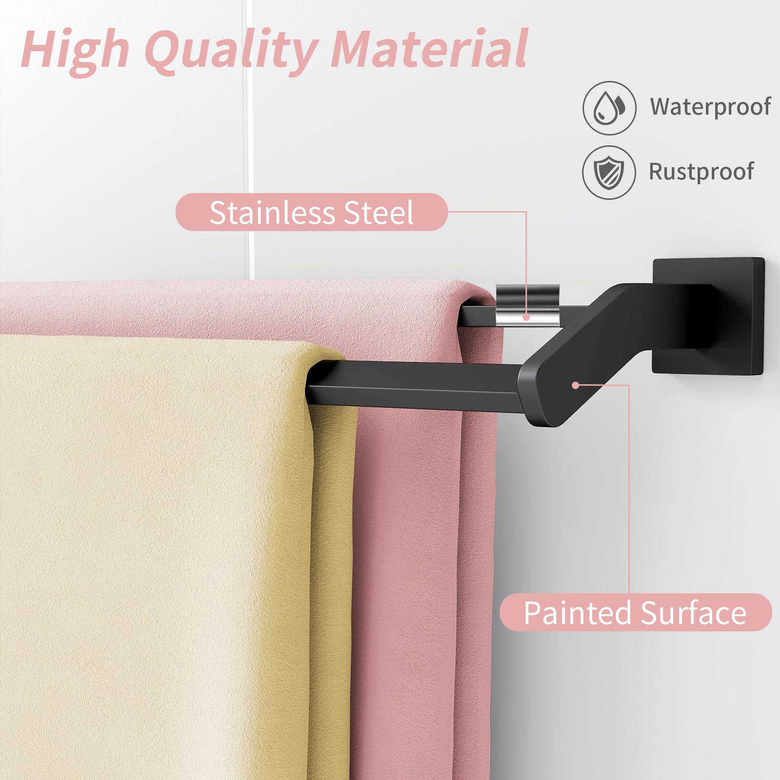 One-piece installation design with included mounting hardware for quick setup