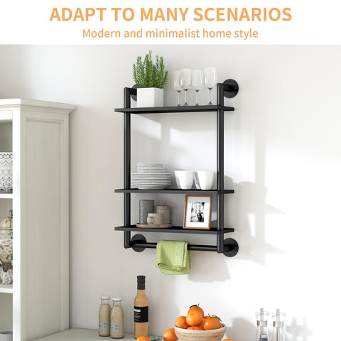 STWWO over-toilet storage rack complements bathroom decor