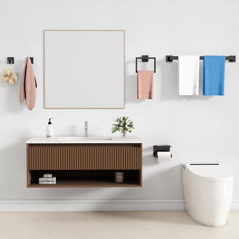 STWWO rust-resistant stainless steel finish ideal for humid bathrooms.