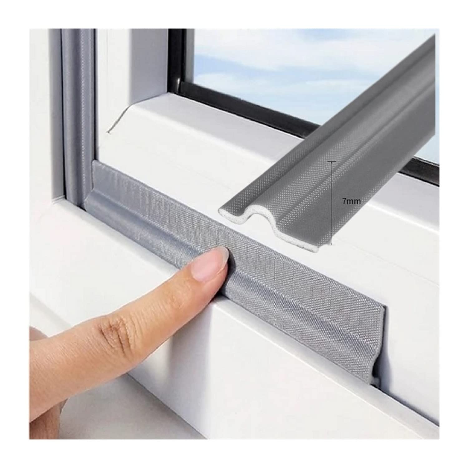STYHYGBS 80in window gap sealing strip creates a tight draft barrier.