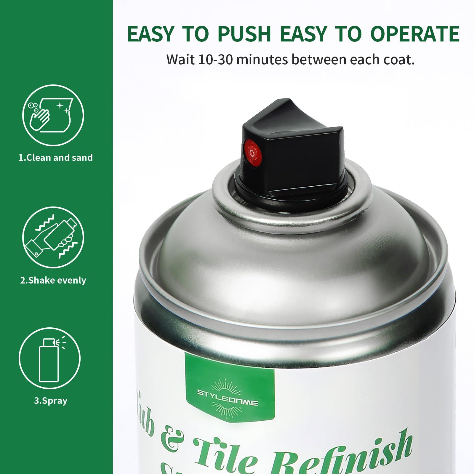 Styleonme DIY bathtub refinishing spray improves wear resistance on fiberglass