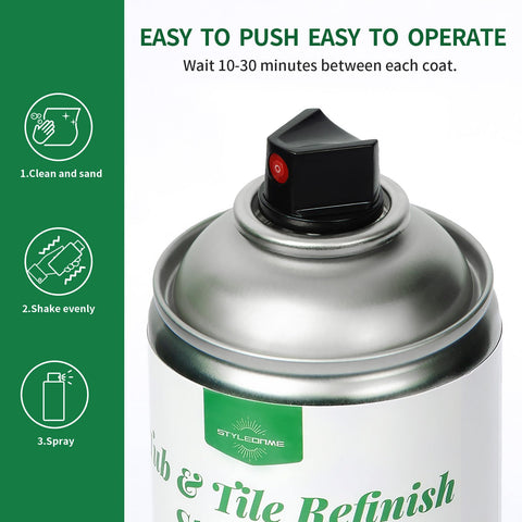 Styleonme DIY bathtub refinishing spray improves wear resistance on fiberglass