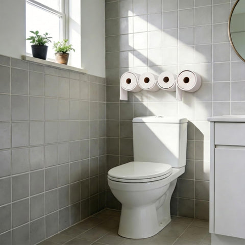 Stylor modular four-letter POOP setup enabling flexible spacing in your bathroom decor
