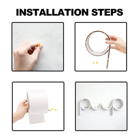 Stylor secure installation kit with screws and anchors for wobble-free mounting
