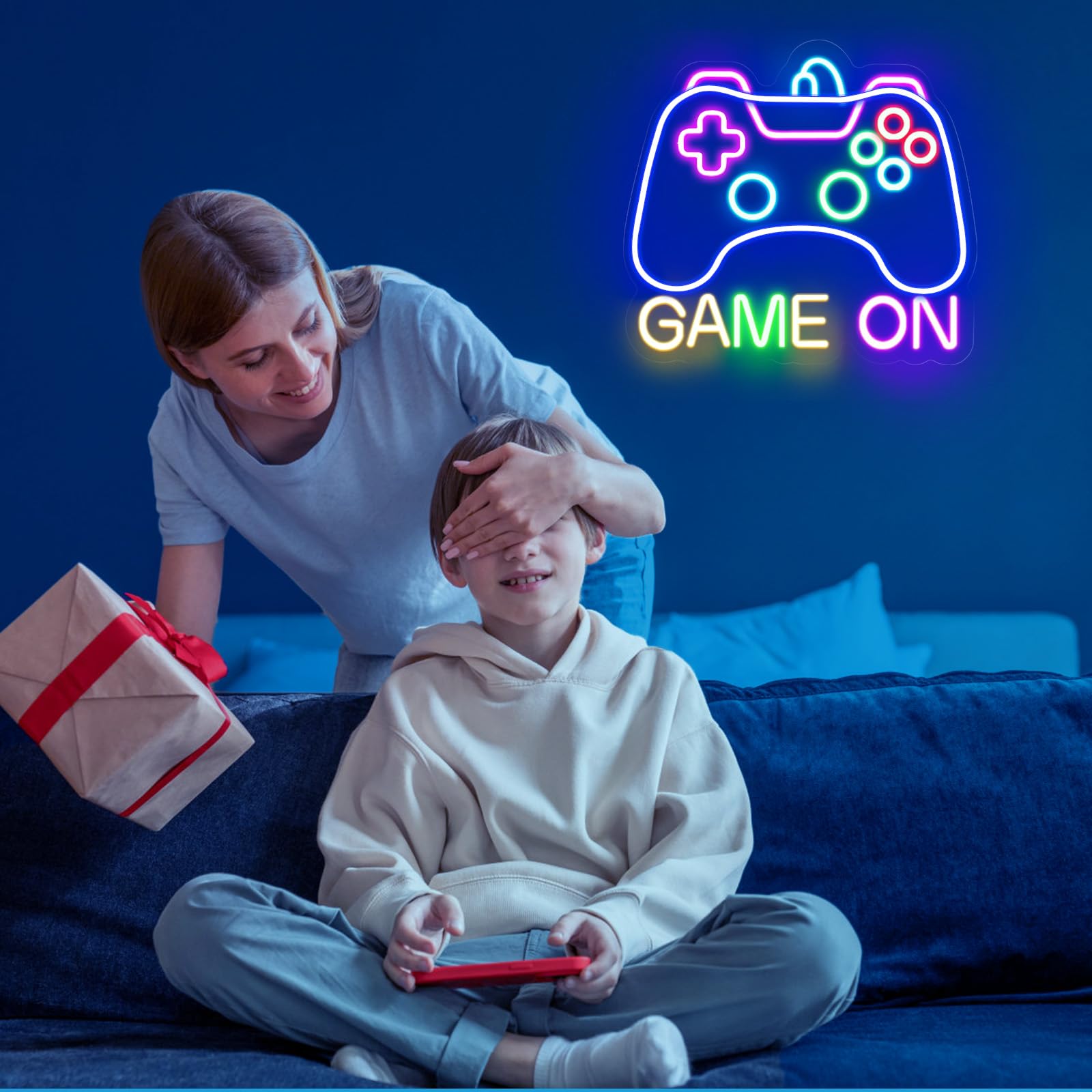 STYPOP Teen game-room setup enhanced by vibrant, durable sign
