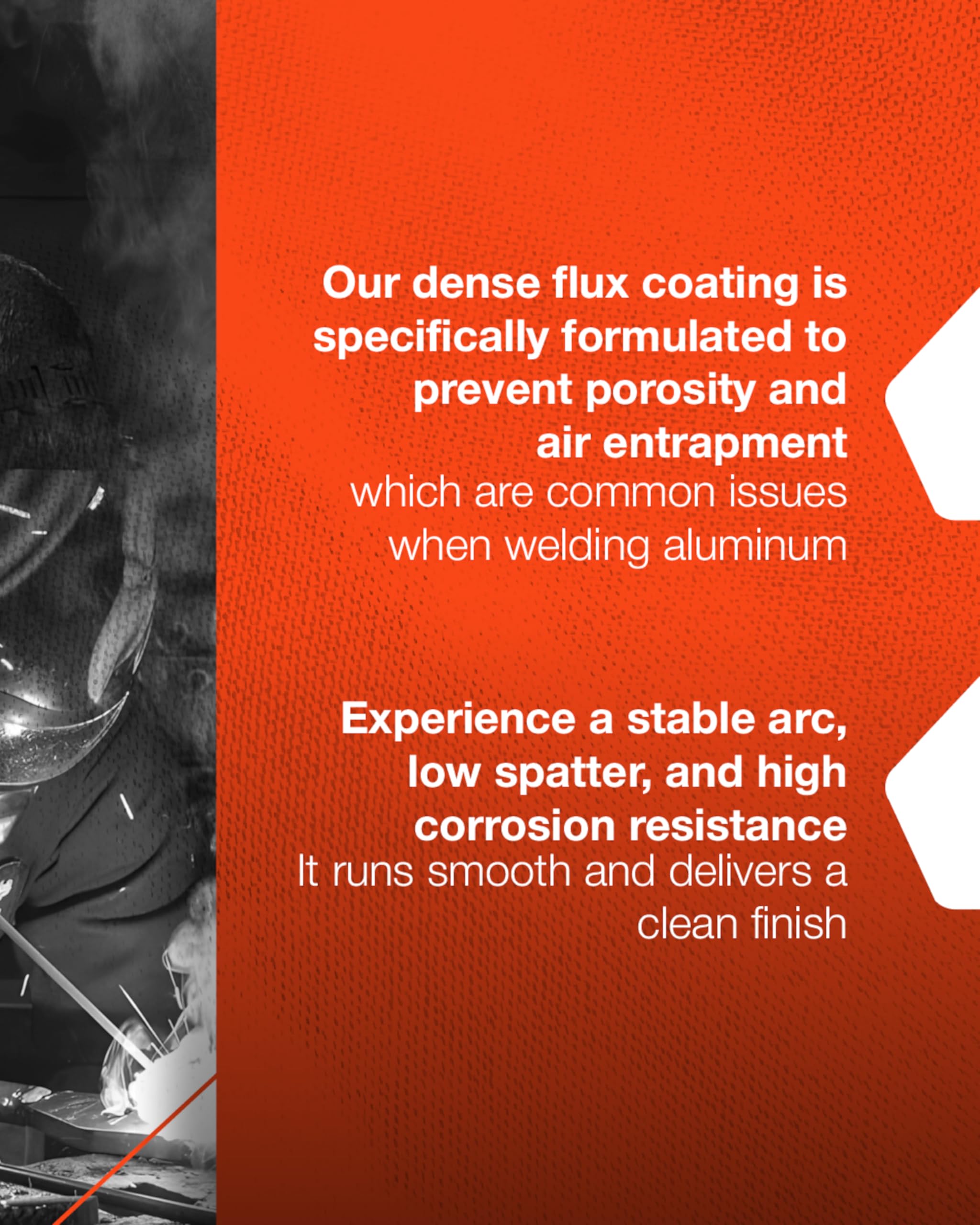 SÜA E4043 deposits yield dense, color-matched aluminum welds