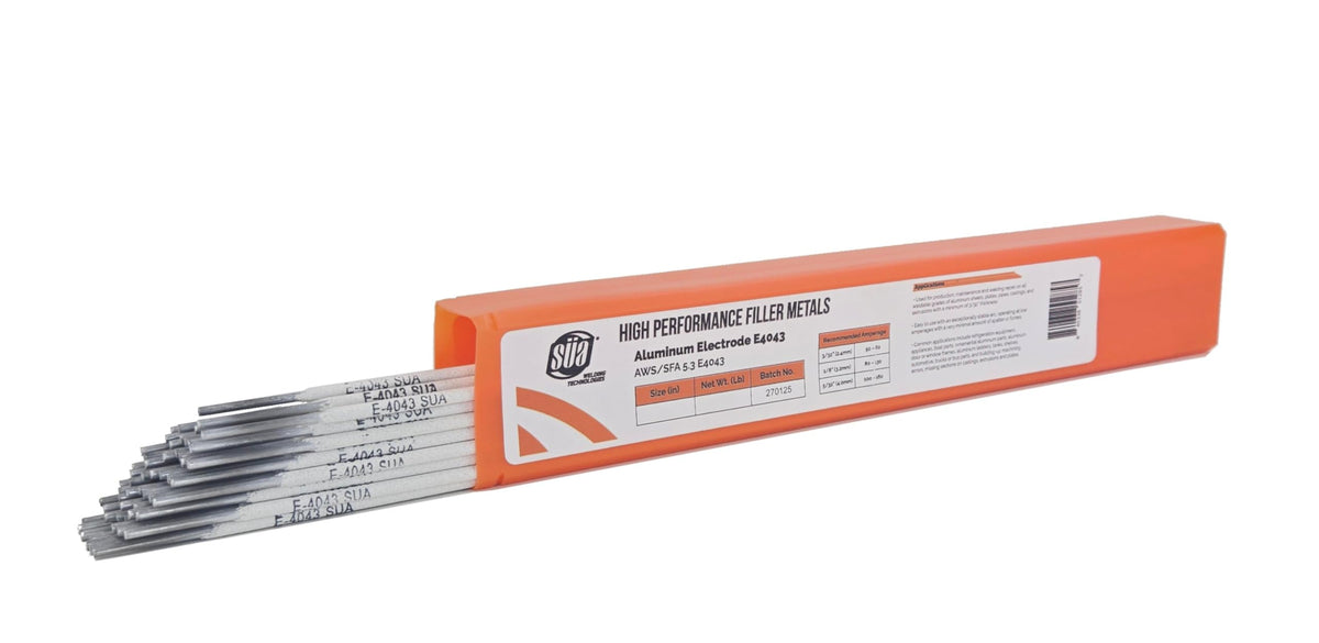 SÜA E4043 stick electrode rod for aluminum welding with stable arc