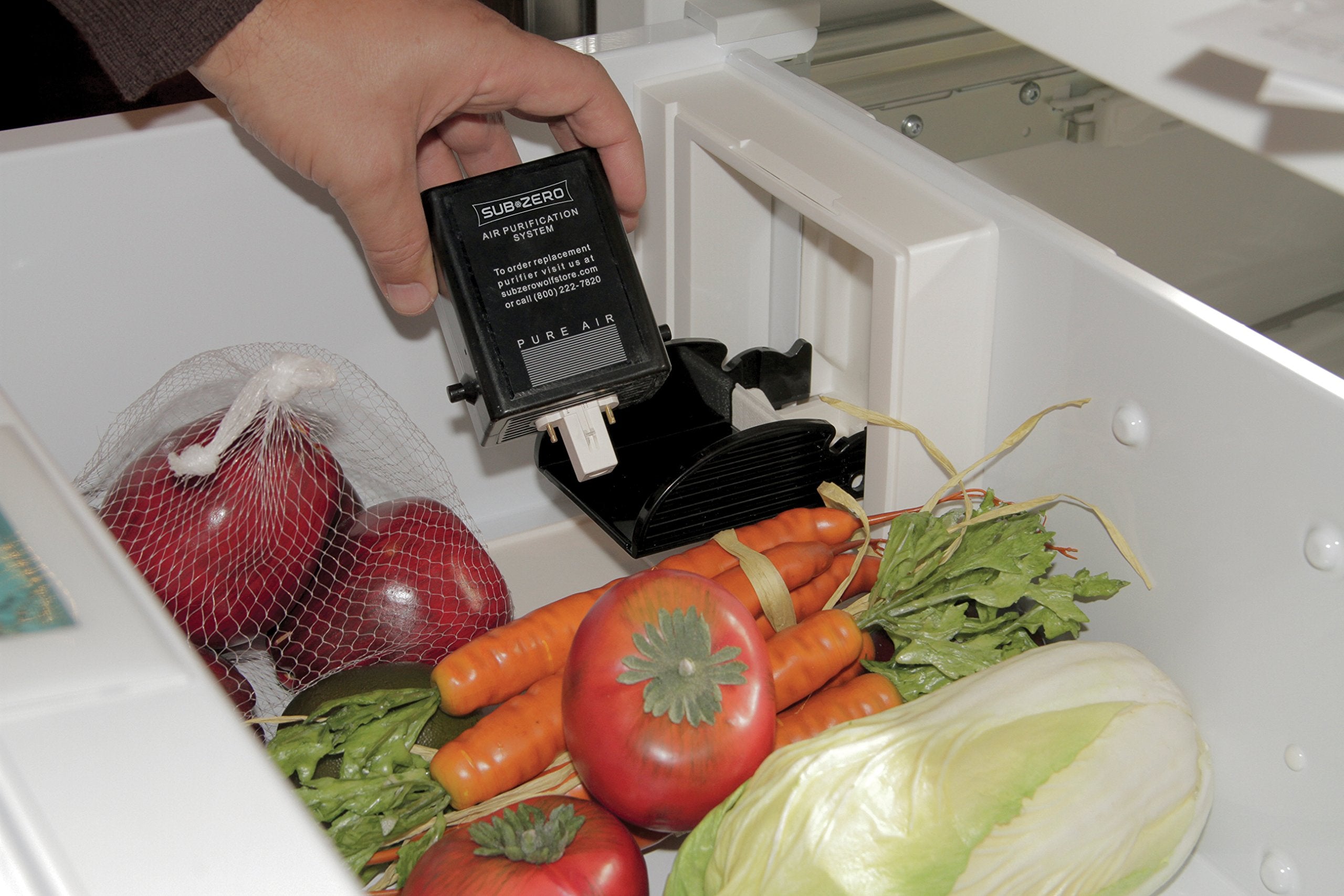 Sub-Zero installation step image illustrates easy replacement process