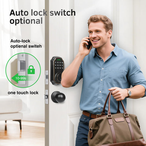 SUBPOT auto-lock timer setting illustrates 10 to 99 seconds.