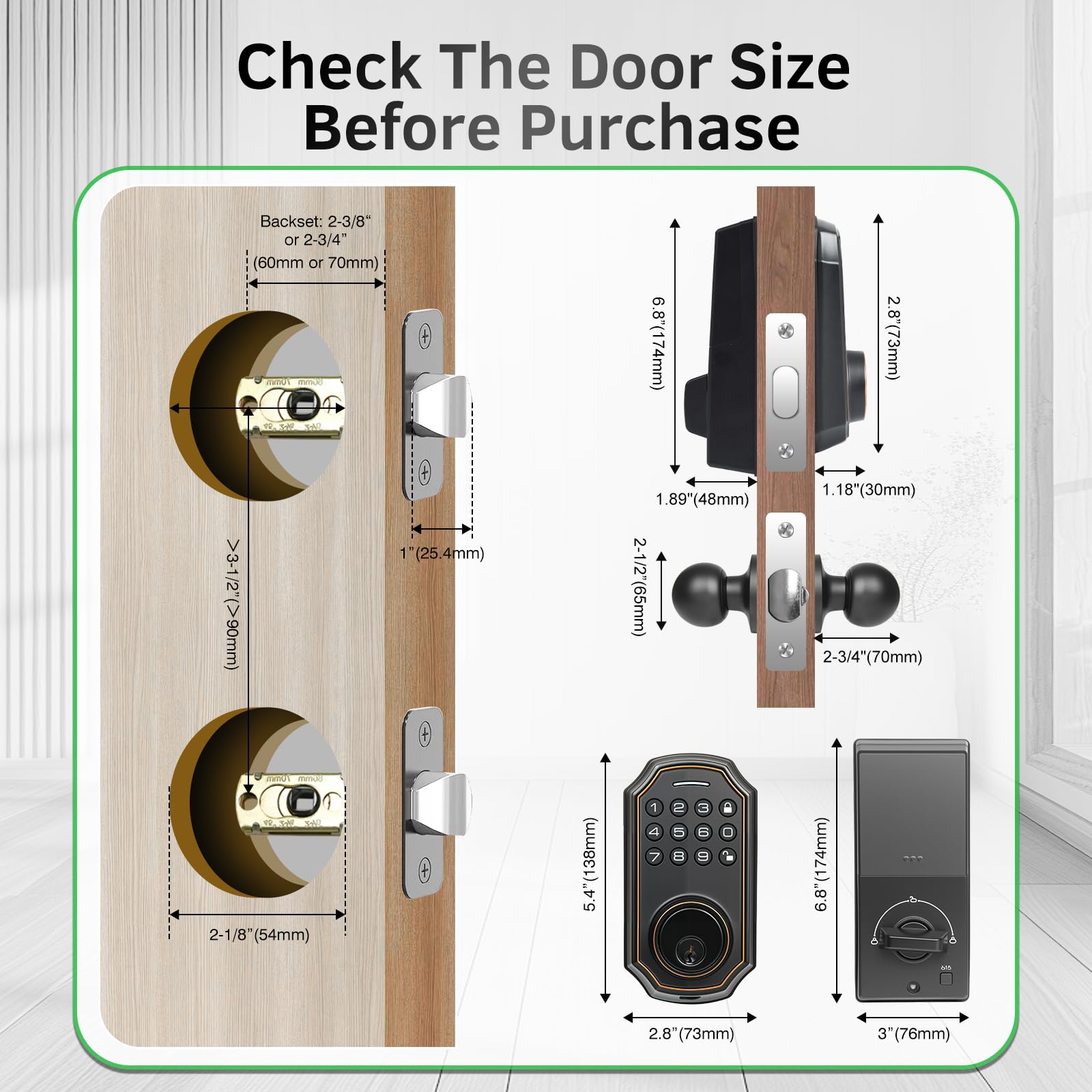 SUBPOT satin nickel housing shows rugged deadbolt.