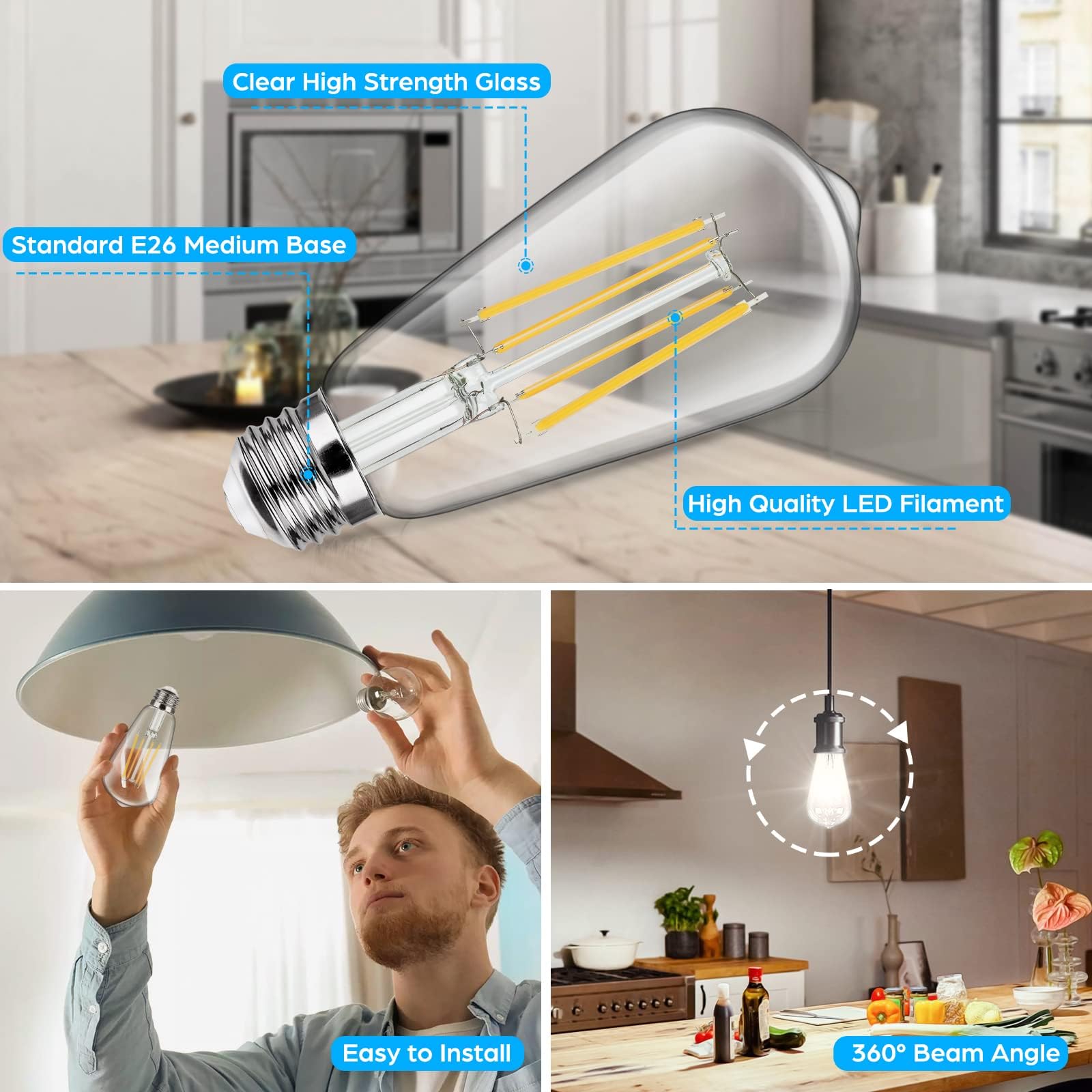 Sucolite 4000K daylight white emits crisp daylight tone for workspaces.