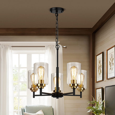 Ideal centerpiece lighting for modern farmhouse interiors using Sucolite chandelier.