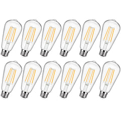 Sucolite vintage LED Edison bulbs glow for cozy ambience.