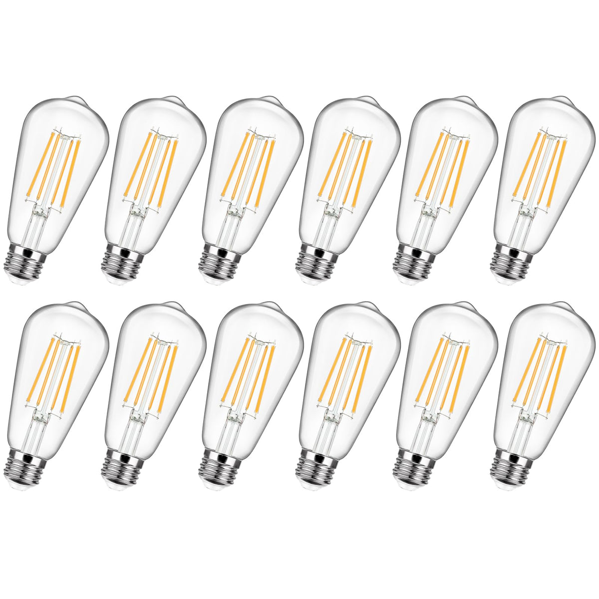 Sucolite vintage LED Edison bulbs glow for cozy ambience.