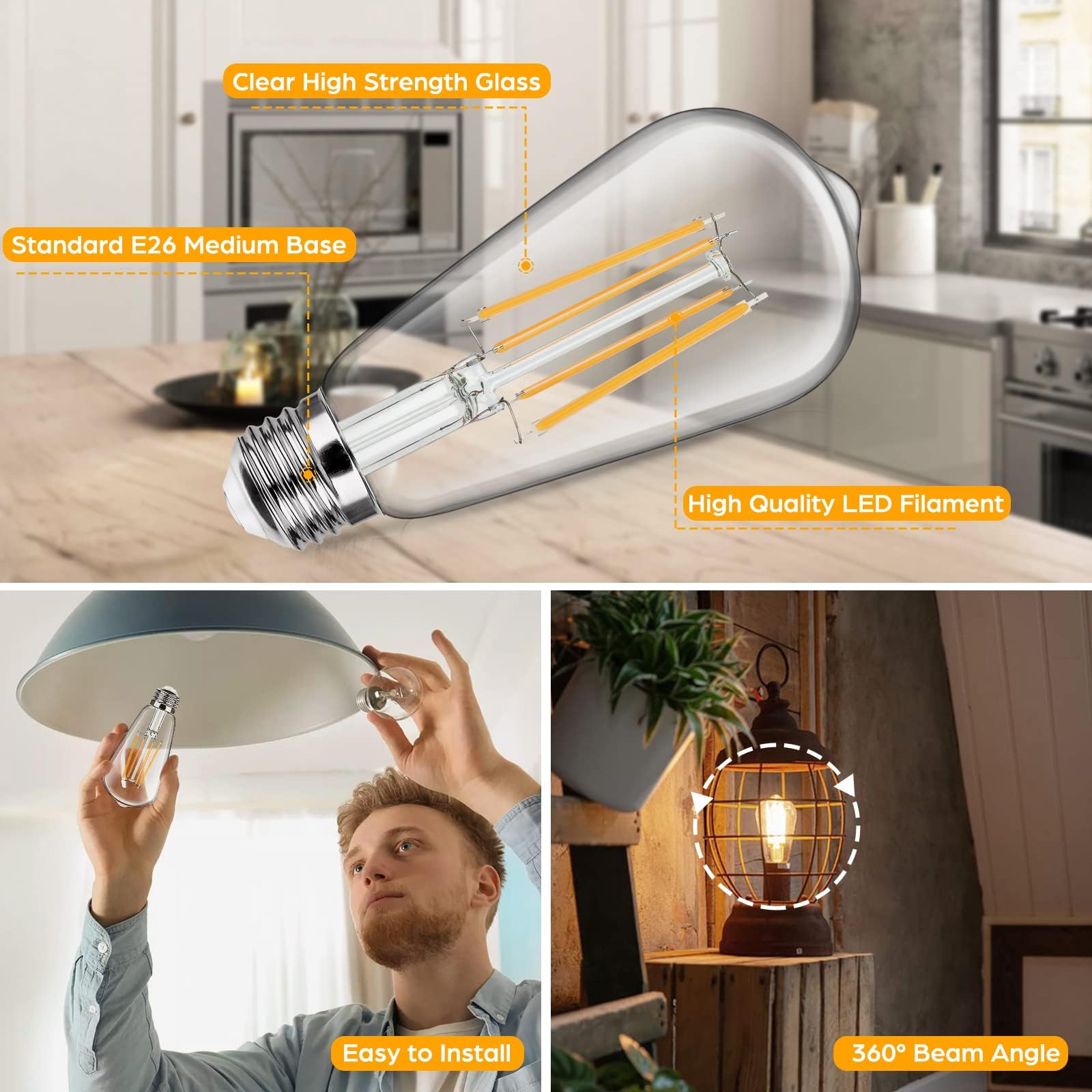 Sucolite 3000K warm white for inviting dining room lighting.