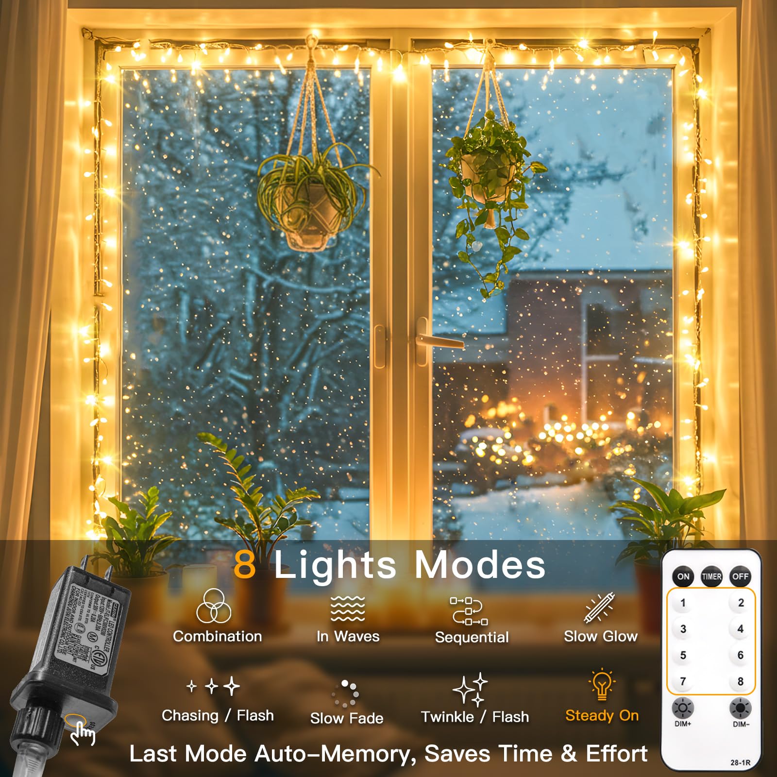 Suddus clear PVC wire blends with décor for unobtrusive decoration.