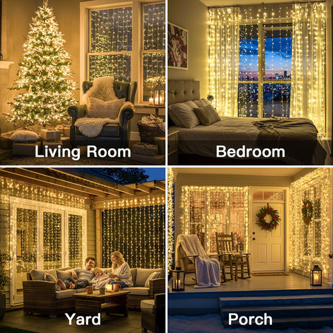 SUDDUS 300 LEDs create a dreamy backdrop over beds or arches.