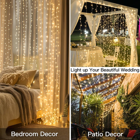 SUDDUS IP44 waterproof design keeps outdoor décor shining.