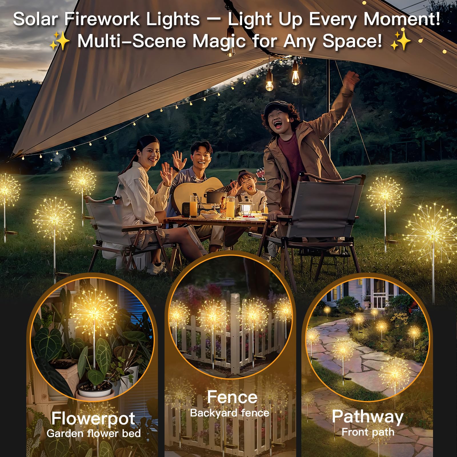 Suddus IP44 waterproof rating protects against rain