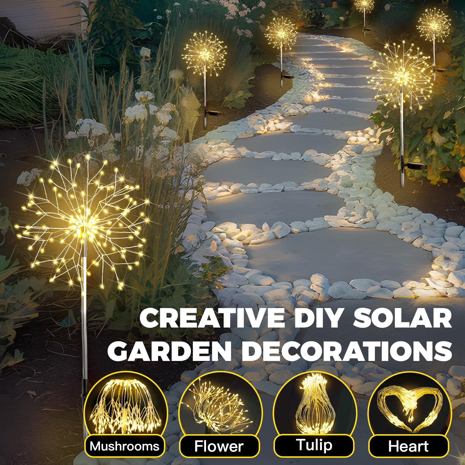 Suddus lights with thick copper wires for windy outdoor spaces